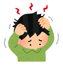 頭が痒い男性