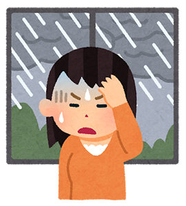 天気痛のイラスト