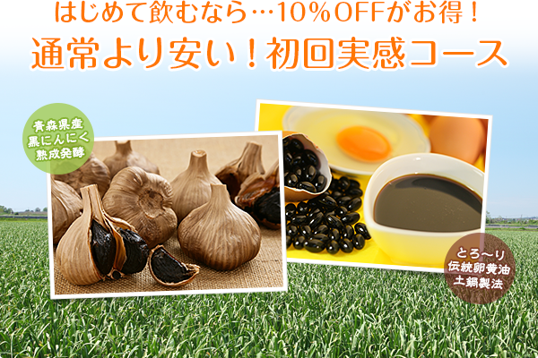 はじめて飲むなら…10%OFFがお得!通常より安い!初回実感コース