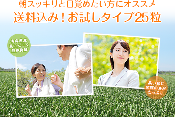 朝スッキリと目覚めたい方にオススメ!送料込み!お試しタイプ25粒