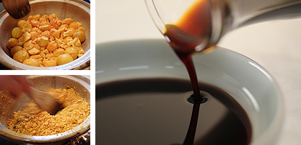 土鍋製法で作った伝統的な卵黄油